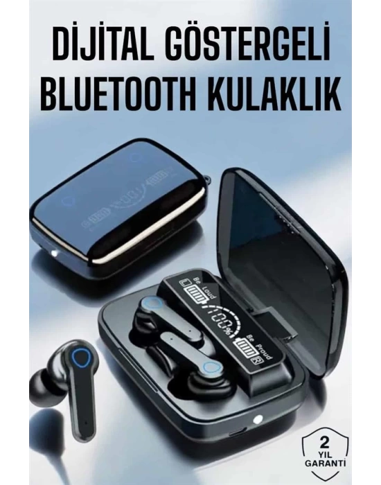 Bluetooth Kulaklık Dijital Göstergeli Kablosuz Uzun Pil Ömrü