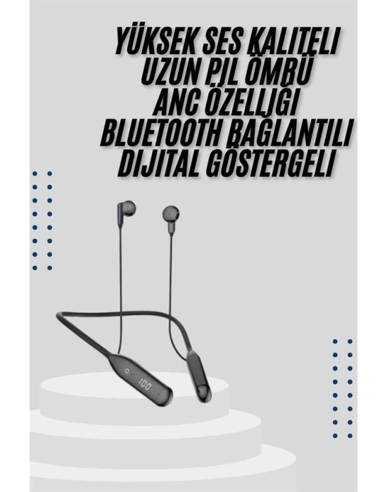 Bluetooth Kulaklık Kablolu Android ve İOS Uyumlu ANC Özellikli