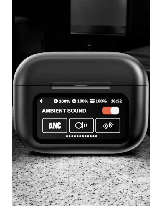 Bluetooth Kulaklık Kablosuz Ekranlı ANC/ENC Destekli Dokunmatik