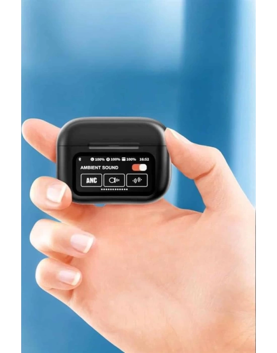 Bluetooth Kulaklık Kablosuz Ekranlı ANC/ENC Destekli Dokunmatik
