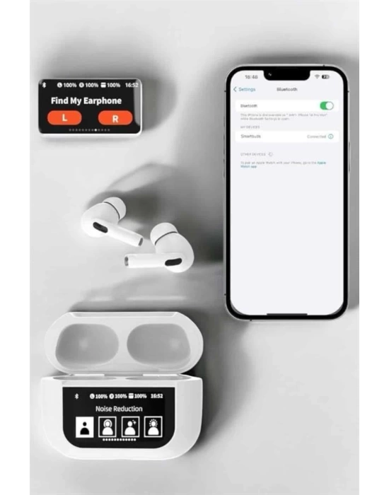 Bluetooth Kulaklık Kulakiçi Güçlü Ses Kaliteli Sesli Asistan