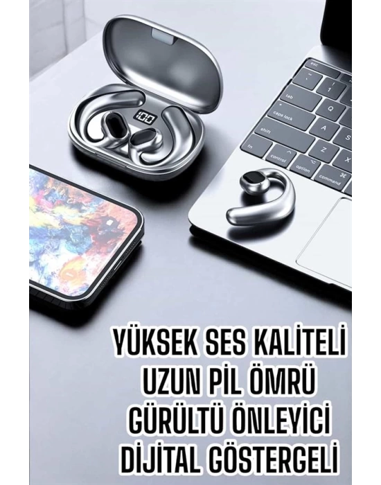 Bluetooth Kulaklık Küpe Görünümlü Yüksek Ses Kaliteli Gamer Kulaklık