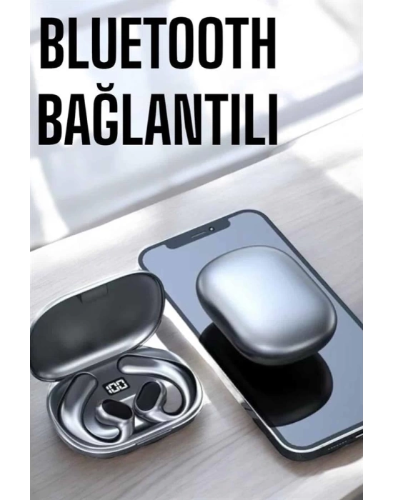 Bluetooth Kulaklık Oyuncu Kulaklığı Küpe Görünümlü Dijital Göstergeli