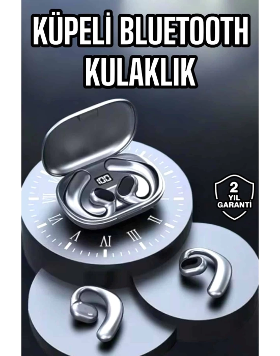 Bluetooth Kulaklık Oyuncu Kulaklığı Küpe Görünümlü Dijital Göstergeli