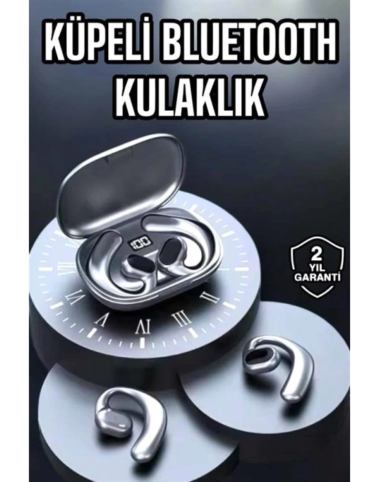 Bluetooth Kulaklık Oyuncu Kulaklığı Küpe Görünümlü Dijital Göstergeli
