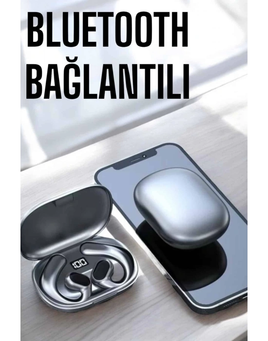 Bluetooth Kulaklık Oyuncu Kulaklığı Küpe Görünümlü Dijital Göstergeli