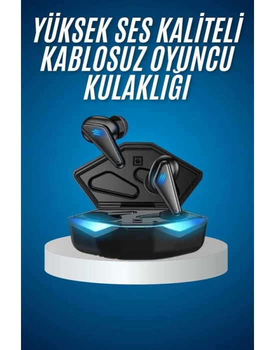 Bluetooth Kulaklık Oyuncu Kulaklığı RGB Işıklı Oyunlarda Düşük Gecikme