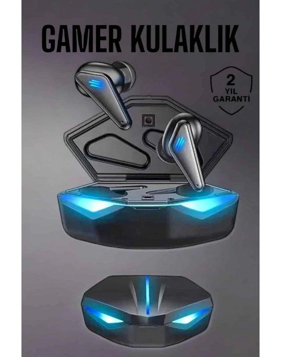 Bluetooth Oyuncu Kulaklığı Led Işıklı Kablosuz ANC Özelliği