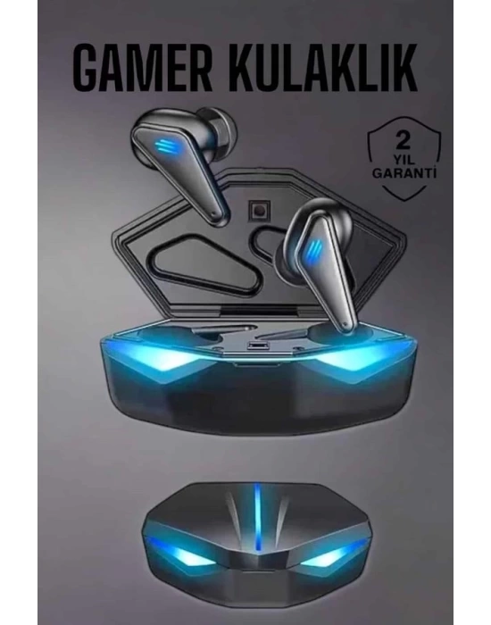 Bluetooth Oyuncu Kulaklığı Led Işıklı Kablosuz ANC Özelliği