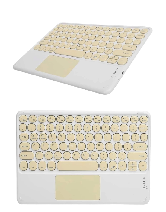 Bluetooth Touchpad Klavye Ultra İnce Taşınabilir Q Klavye