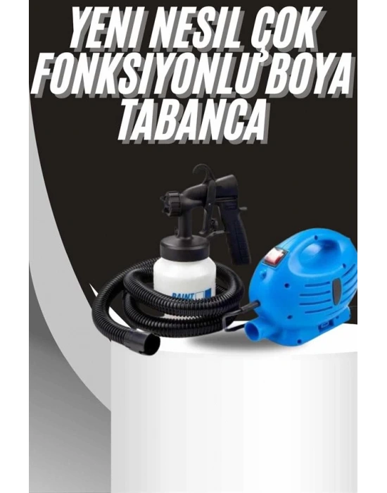 Boya Tabancası Paint Zoom Yeni Nesil Çok Fonksiyonlu Püskürtücü Elektrikli Sprey Tabanca Seti