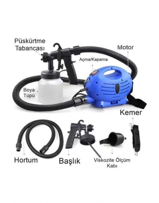 Boya Tabancası Paint Zoom Yeni Nesil Çok Fonksiyonlu Püskürtücü Elektrikli Sprey Tabanca Seti