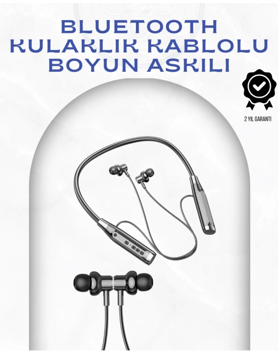 Boyun Askılı Kablosuz Kulaklık – 120 Saat Kesintisiz Müzik Keyfi