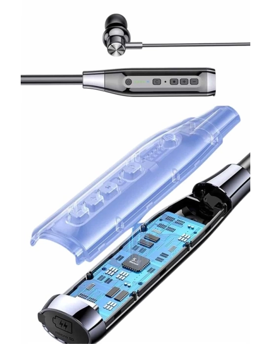 Boyun Bantlı SD Kart Girişli Yüksek Perfomanslı Bluetooth Kulaklık