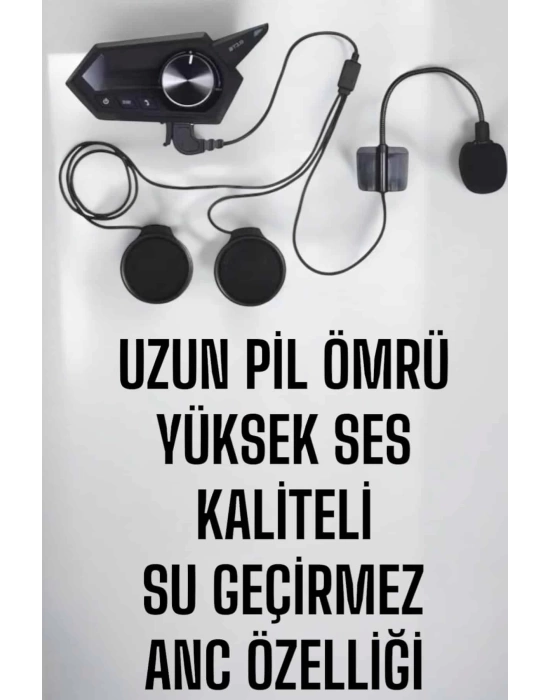 BT18 İntercom Kask Kulaklığı Motorcu Kulaklığı ANC Özelliği