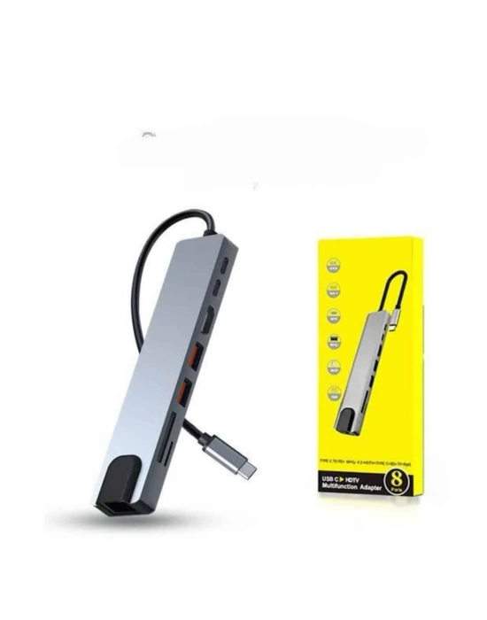 Çevirici Dönüştürücü Adaptör Macbook 3 In 1 Type-C To Hdmı USB 3.0