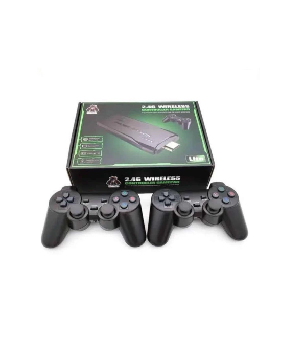 Çift Kollu 2.4g kablosuz Retro 4k Game stick 3500 oyun atari HD Görüntü Kalitesi