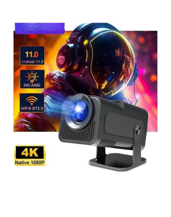 Çift Kollu Projeksiyon Taşınabilir Game Projektör Full Hd 1080P 4k Projeksiyon Gamepad