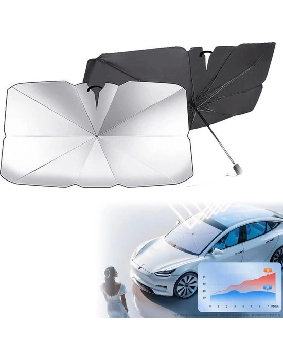 Citroen C-Elysee, Fiat Albea, Renault Thalia, Hyundai Accent Era, Ford Fusion Uyumlu Oto Şemsiye