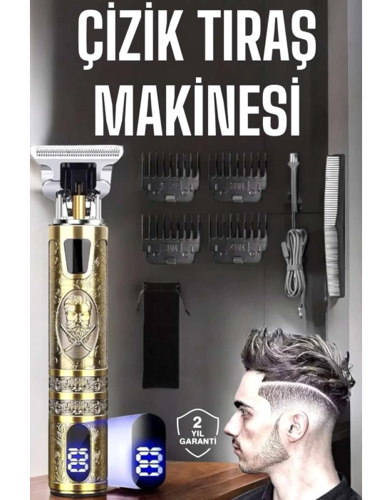 Çizik Tıraş Makinesi Şarjlı Paslanmaz Çelik Bıçaklı Uzun Ömürlü