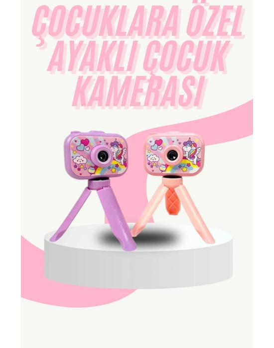 Çocuk Için Eğitici Video Kamera Ayaklı Mini Fotoğraf Makinesi