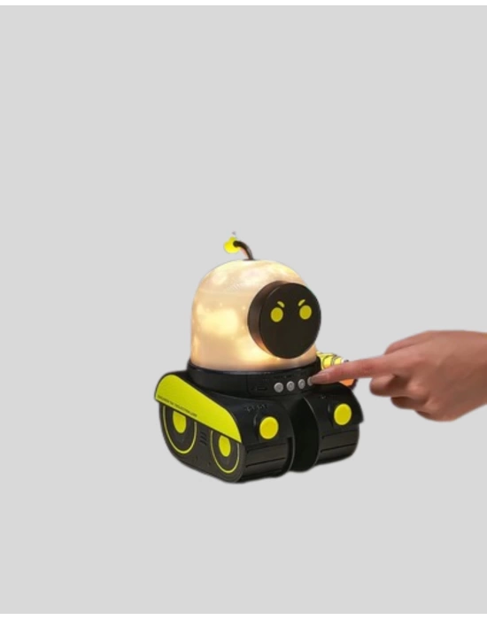 Çocuk Odası İçin Müzikli ve Işıklı Robot Projektör