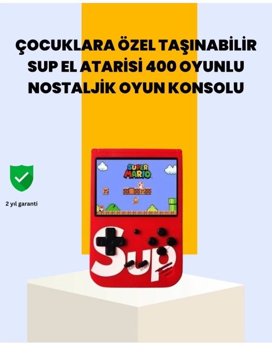 Çocuklar İçin 400 Retro Oyunlu Konsol