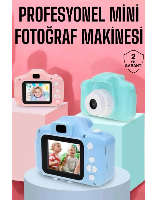 Çocuklara Özel Dijital Fotoğraf Makinesi Mini 1080P HD Kaliteli