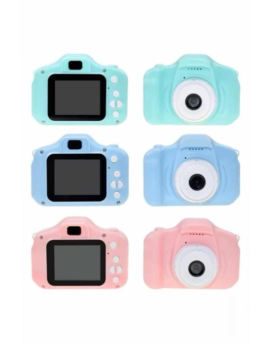 Çocuklara Özel Fotoğraf Ve Video Çeken Mini Çok Renkli Fotoğraf Makinesi