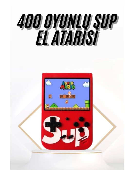 Çocuklara Özel Taşınabilir Sup El Atarisi 400 Oyunlu Nostaljik Oyun Konsolu