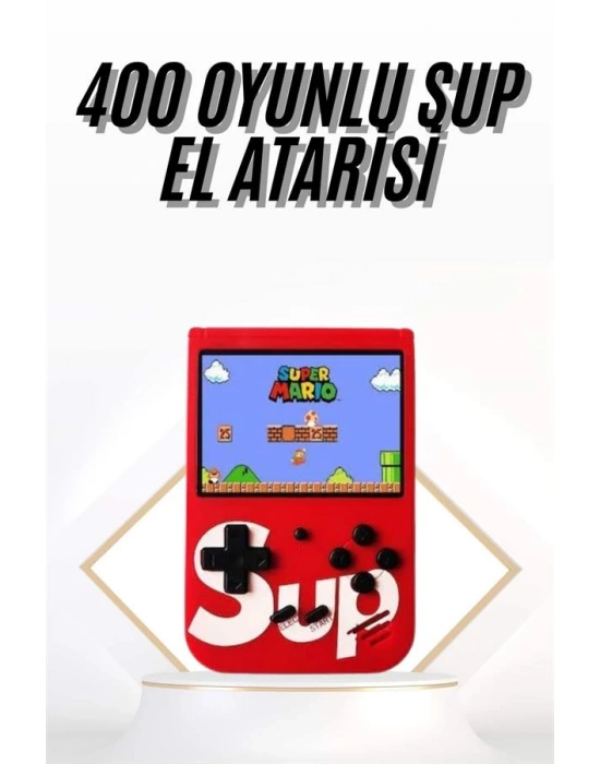 Çocuklara Özel Taşınabilir Sup El Atarisi 400 Oyunlu Nostaljik Oyun Konsolu
