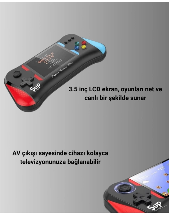 Çocukluğunuzun Oyunları Tek Cihazda – 500 Oyunlu El Konsolu