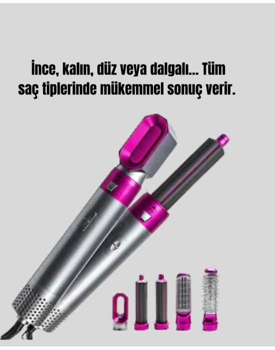 Çok Fonksiyonlu Saç Kurutma ve Şekillendirme Makinesi 5 Başlık