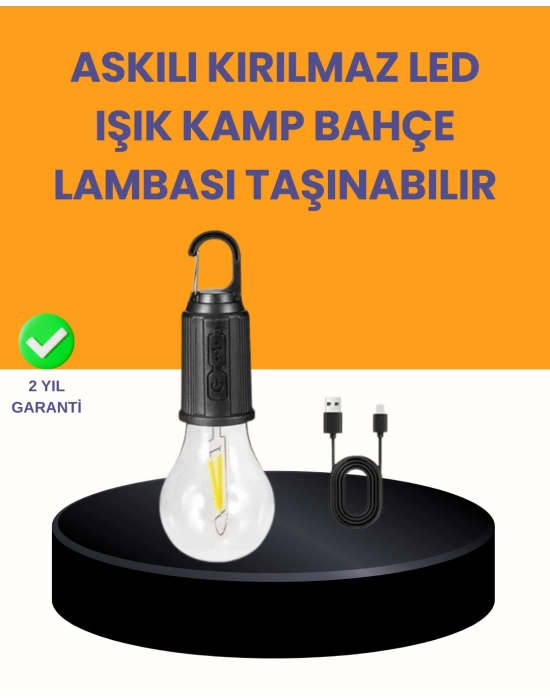 Çok Yönlü Asma Kancalı Kamp Işığı