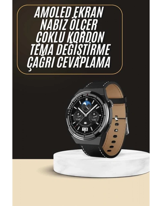 Çoklu Kordon Hediyeli Akıllı Saat Çağrı Cevaplama Müzik Dinleme Dokunmatik Ekran