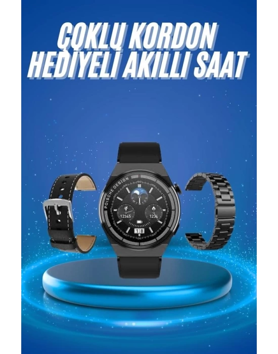 Çoklu Kordon Hediyeli Akıllı Saat Çağrı Cevaplama Müzik Dinleme Dokunmatik Ekran