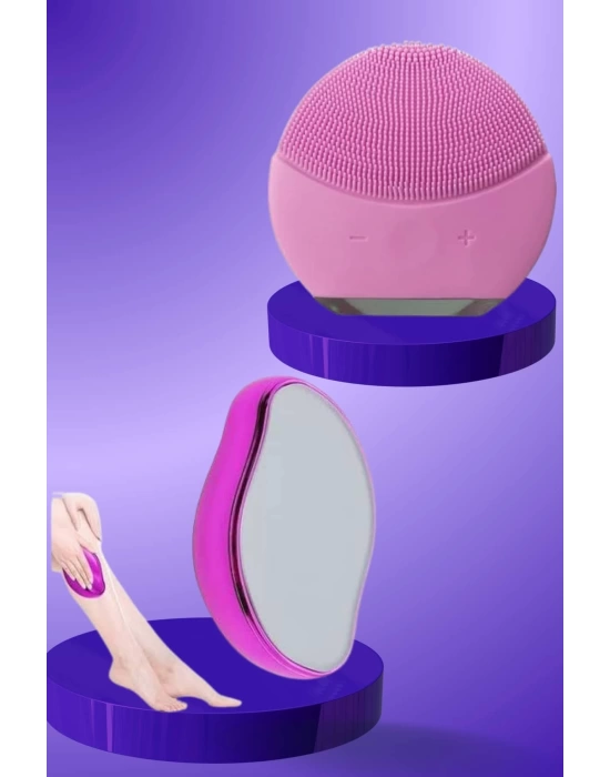 Crystal Eraser Epilasyon Aleti ve Titreşimli Yüz Temizleme Masaj Aleti