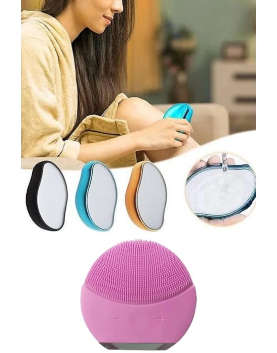 Crystal Eraser Epilasyon Aleti ve Titreşimli Yüz Temizleme Masaj Aleti