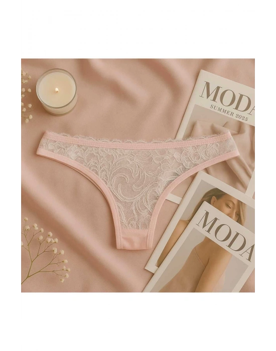 Dantel Detaylı Soft Pembe Bralet Külot Takımı - Şık ve Zarif Tasarım