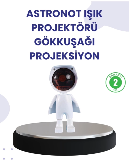 Dekoratif Gün Batımı Işığı – Astronot Figürlü