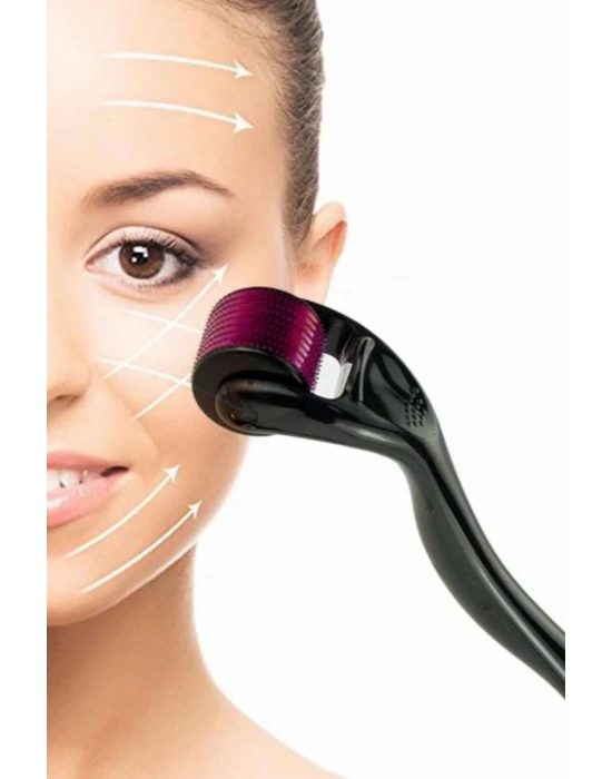 Derma Roller Titanyum Uçlu 540 İğneli 1 Mm Saç Sakal Çıkarma Ve Cilt Bakım Masaj Aleti