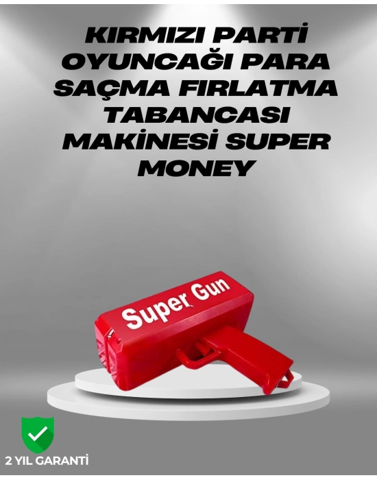 Dolar Boyutunda Kâğıt Atışı Yapan Pil ile Çalışan Oyuncak Tabanca