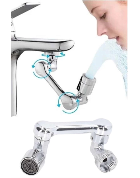 Dönebilen Musluk Başlığı Akrobat Mutfak Banyo Musluk Ucu Başlığı Oynar Başlıklı