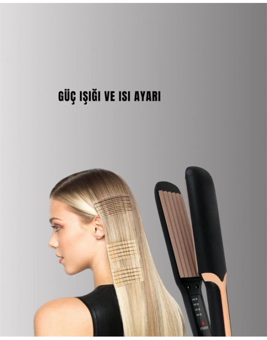DP-134 Tost Saç Şekillendirici – Hızlı Isınan, Kalıcı ve Belirgin Dalgalar İçin İdeal