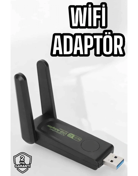 Dual Band Wifi Alıcı Adaptör USB 3.0 Destekli