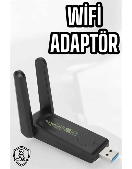 Dual Band Wifi Alıcı Adaptör USB 3.0 Destekli