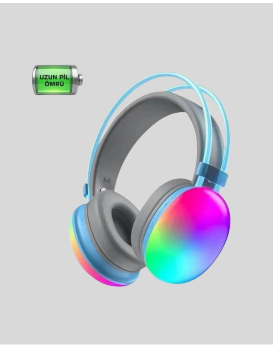 Düşük Gecikmeli Bluetooth 5.3 Gaming Kulaklık – RGB Işıklı