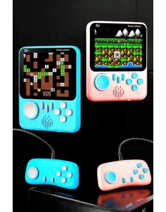 El Atarisi 3.5 inç Ekran Çift Konsol 666 Adet Retro Oyun Gamepad