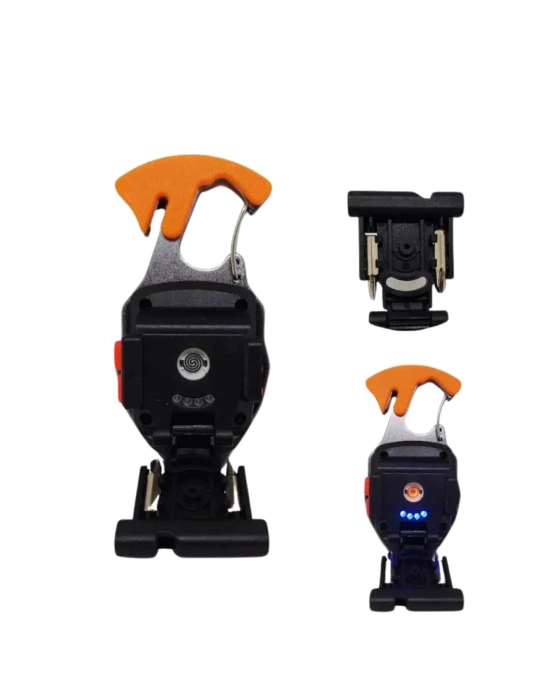 El Feneri LED Anahtarlık Çok Fonksiyonlu Mini Çakmak Özellikli