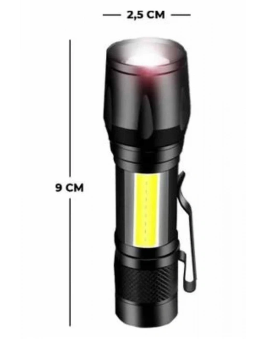 EL Feneri Uzun Menzilli Usb Şarj Edilebilir Kamp Lambası